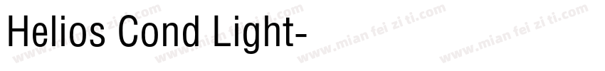 Helios Cond Light字体转换